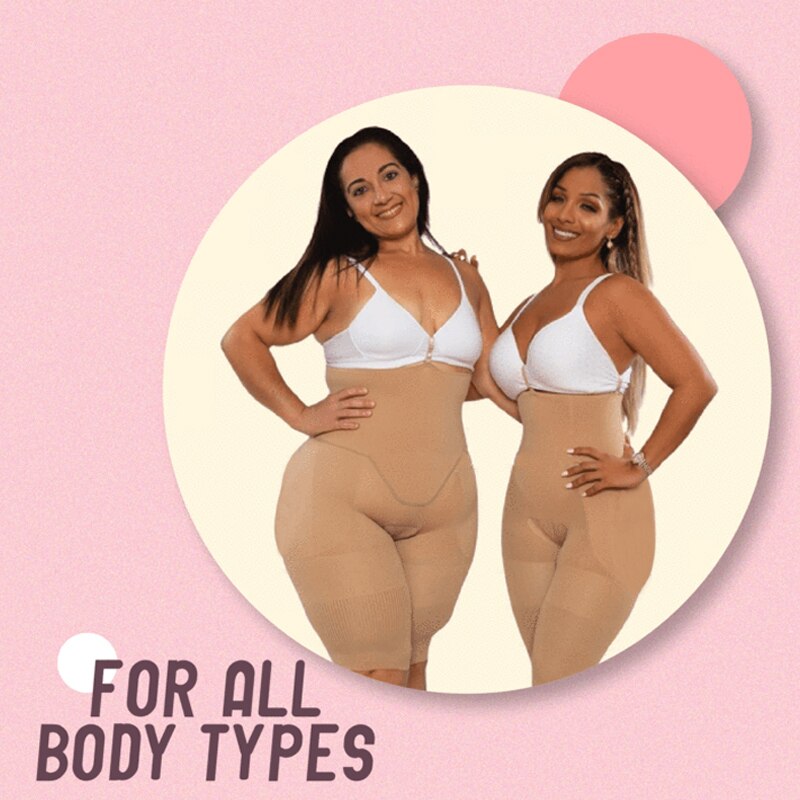 Hot 2-in-1 Hip Belly Shapewear High Waist Seamless Breathable Booty Lift Tummy Control N66