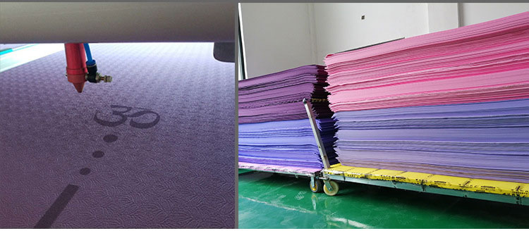 TPE Yoga Double Layer Non-Slip Mat Yoga Exercise Pad with Position Line For Fitness Gymnastics and Pilates