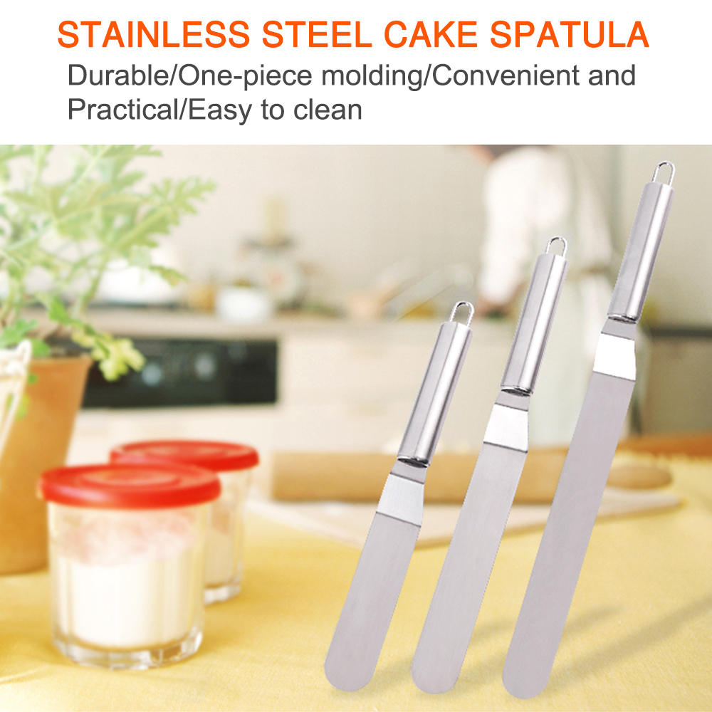 Cake Butter Cream Spatula Knife Stainless Steel Baking Pastry Spatula Cake Decorating Tools Kitchen Dining Bar Bakeware Access Cake Butter Cream Spatula Knife Stainless Steel Baking Pastry Spatula Cake Decorating Tools Kitchen Dining Bar Bakeware Access