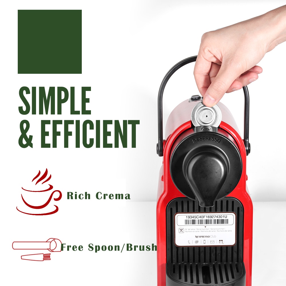 iCafilas New Upgraded Reusable Coffee Capsule For Nespresso Stainless Steel Coffee Filters Espresso Coffee Crema Maker