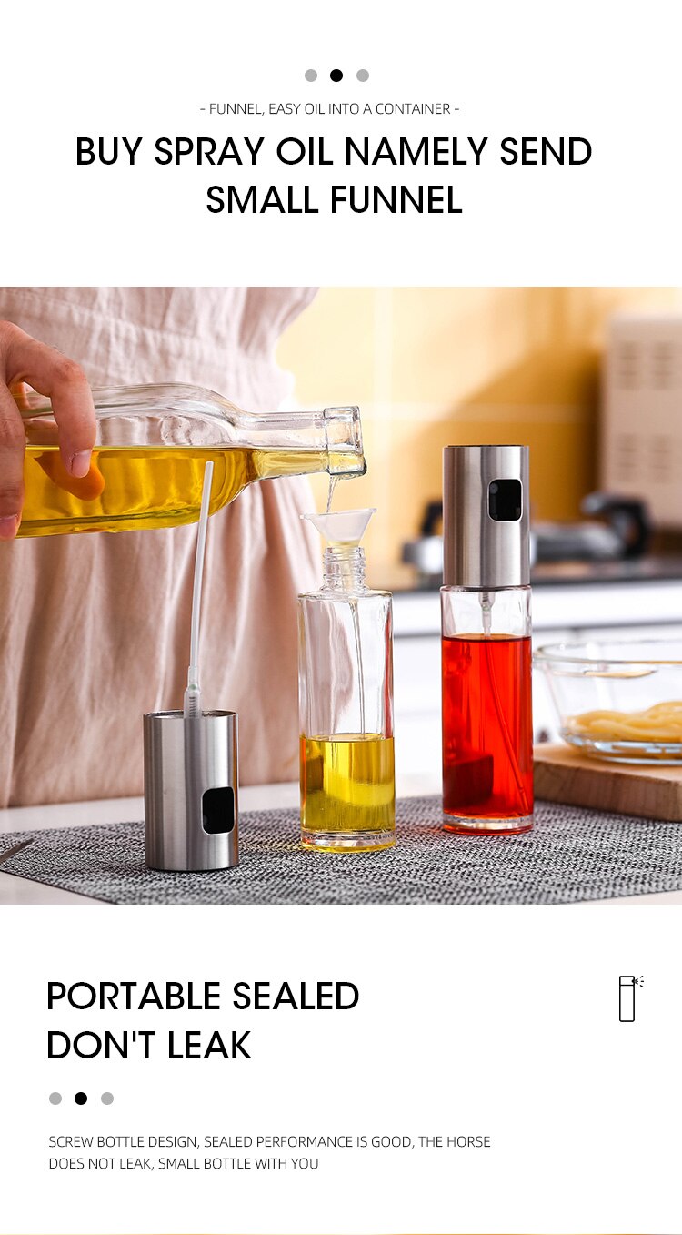 BBQ Baking Olive Oil Spray Bottle Oil Vinegar Spray Bottles Water Pump Gravy Boats Grill BBQ Sprayer BBQ Kitchen Tools Salad