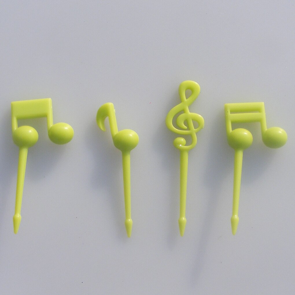 Animal Farm Fruit Fork Mini Cartoon Children Snack Cake Dessert Food Fruit Pick Toothpick Bento Lunches Party Decor Random Color