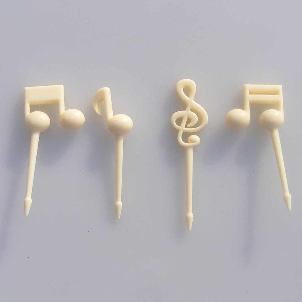 Animal Farm Fruit Fork Mini Cartoon Children Snack Cake Dessert Food Fruit Pick Toothpick Bento Lunches Party Decor Random Color