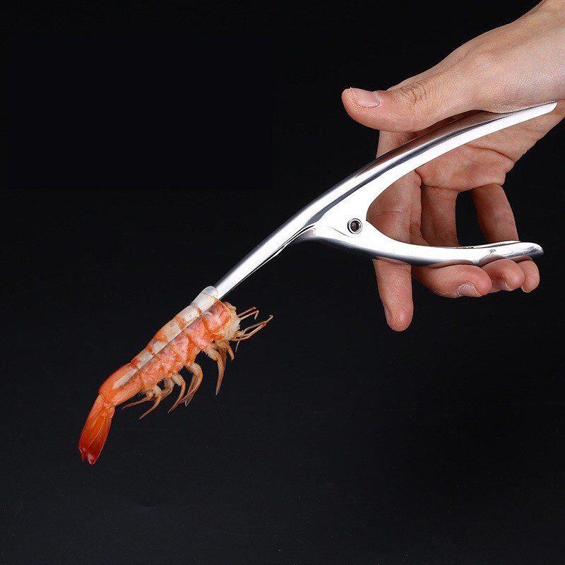 Stainless Steel Shrimp Peeler Prawn Shrimp Deveiner Fishing Knife Lobster Shell Remover Peel Device Kitchen Seafood Tools U3