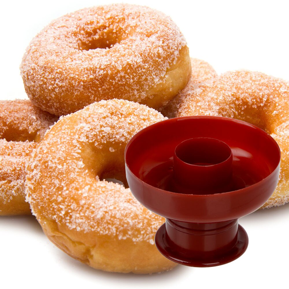 Donut Mould Easy Fast Portable Donut Maker Manual Waffle Dispenser Doughnut Machine Arabic Waffle Plastic Lightweight Deep Fry