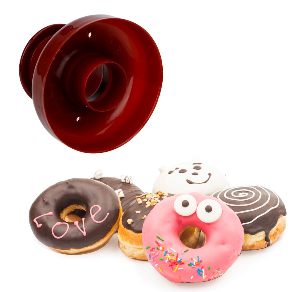 Donut Mould Easy Fast Portable Donut Maker Manual Waffle Dispenser Doughnut Machine Arabic Waffle Plastic Lightweight Deep Fry