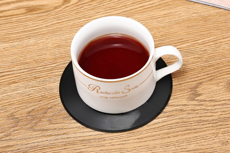 Vinyl Record Table Mats Drink Coaster Table Placemats Creative Coffee Mug Cup Coasters 2 4 6 PCS Heat-resistant Nonslip Pads