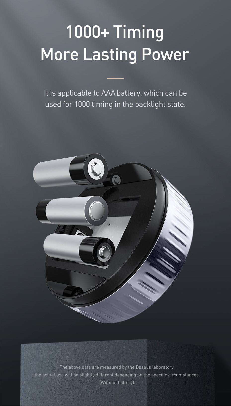 Baseus LED Digital Kitchen Timer For Cooking Shower Study Stopwatch Alarm Clock