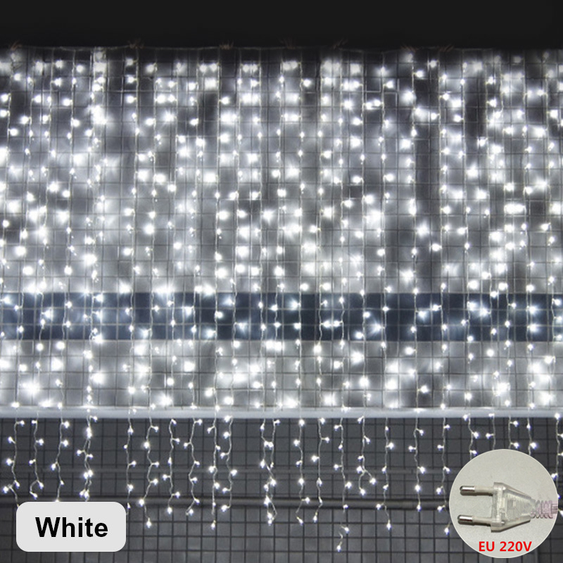Curtain Fairy String Light LED Christmas Decorations for Home Garland Xmas Light Christmas New Year 2021 Navidad Ornament Gift
