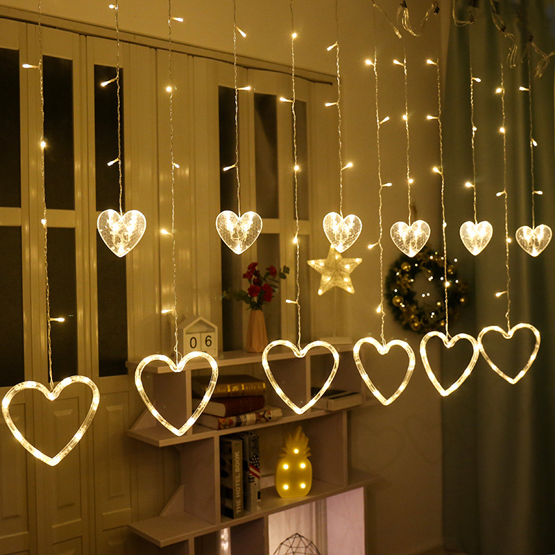 Curtain Fairy String Light LED Christmas Decorations for Home Garland Xmas Light Christmas New Year 2021 Navidad Ornament Gift