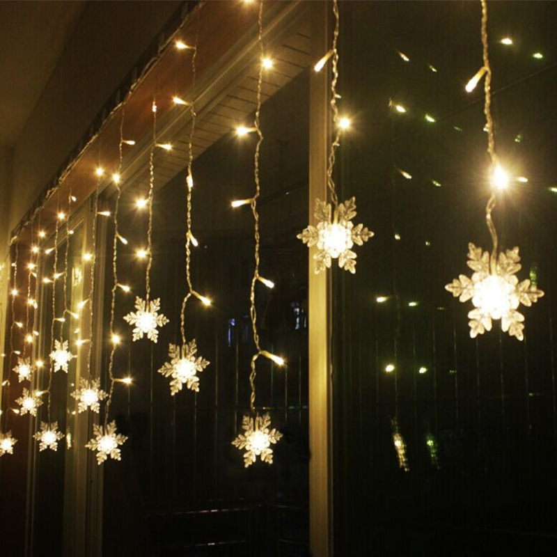Curtain Fairy String Light LED Christmas Decorations for Home Garland Xmas Light Christmas New Year 2021 Navidad Ornament Gift