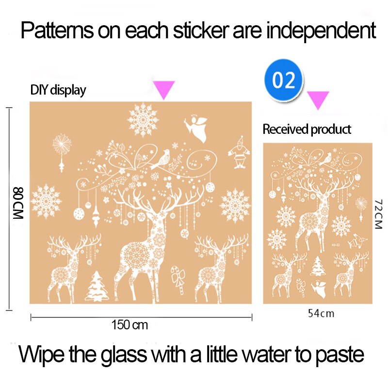 Christmas Window Stickers Christmas Decorations for Home Navidad 2020 Christmas Ornaments Xmas Party Decor Happy New Year 2021 Christmas Window Stickers Christmas Decorations for Home Navidad 2020 Christmas Ornaments Xmas Party Decor Happy New Year 2021