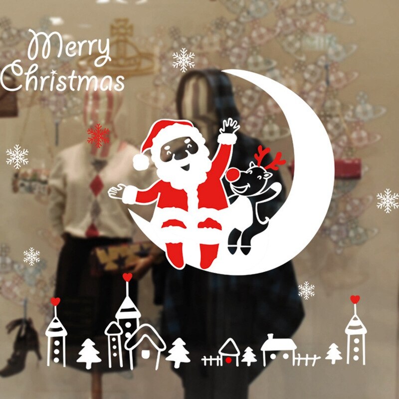 Christmas Window Stickers Christmas Decorations for Home Navidad 2020 Christmas Ornaments Xmas Party Decor Happy New Year 2021 Christmas Window Stickers Christmas Decorations for Home Navidad 2020 Christmas Ornaments Xmas Party Decor Happy New Year 2021