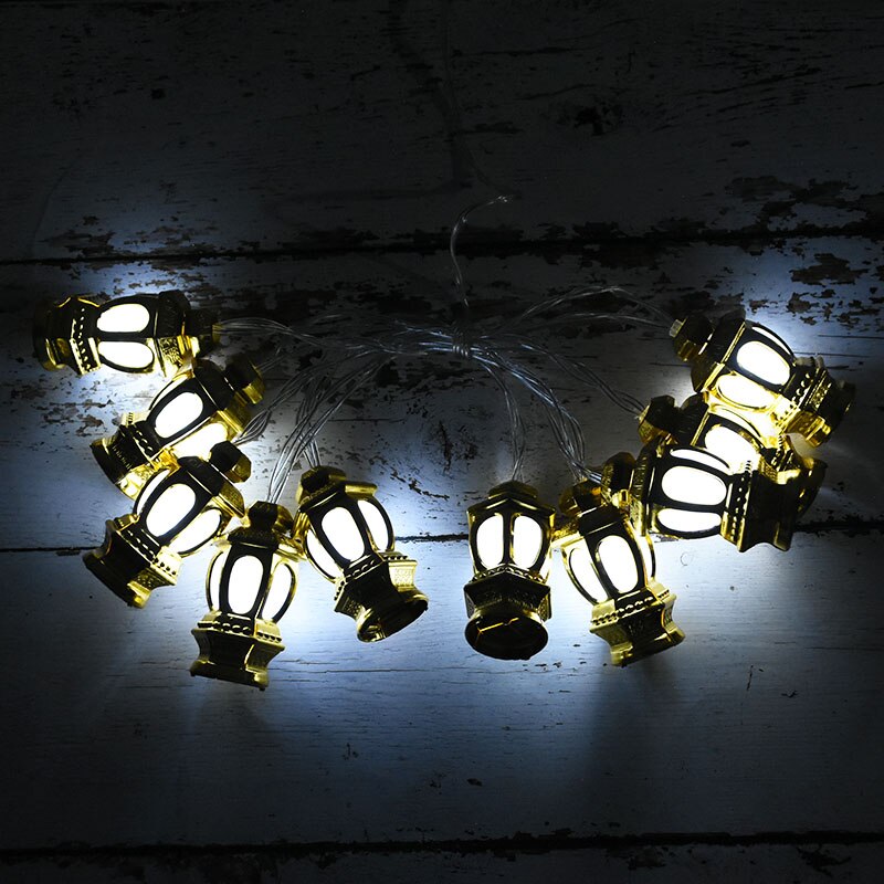 1.5m 10Leds Ramadan Decoration Moon Star Palace Led Light String Eid Mubarak Ornament Islamic Muslim Festival Party Home Decor