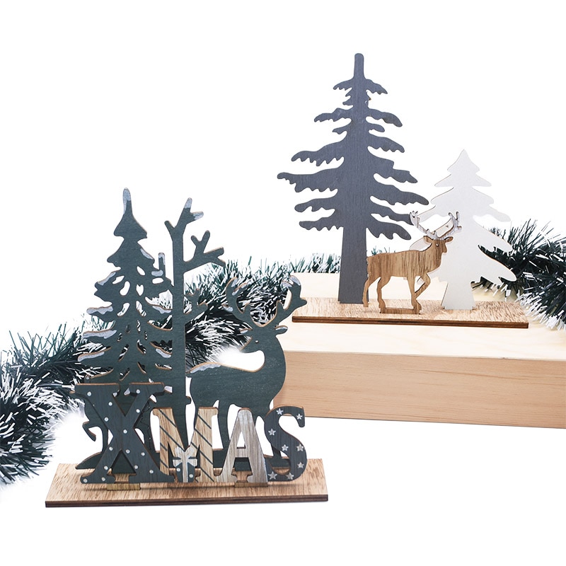 Wooden Reindeer Christmas Decoration DIY Wood Crafts Xmas Ornaments for Christmas Party Home Table Decorations New Year 2020 Wooden Reindeer Christmas Decoration DIY Wood Crafts Xmas Ornaments for Christmas Party Home Table Decorations New Year 2020