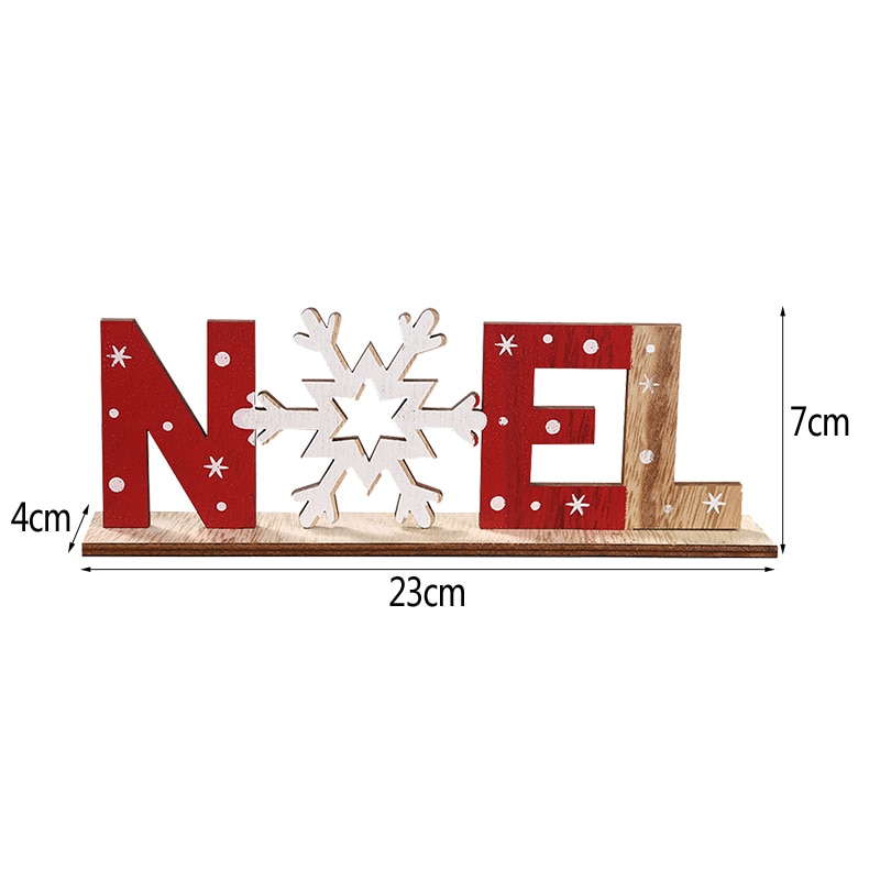 Wooden Reindeer Christmas Decoration DIY Wood Crafts Xmas Ornaments for Christmas Party Home Table Decorations New Year 2020