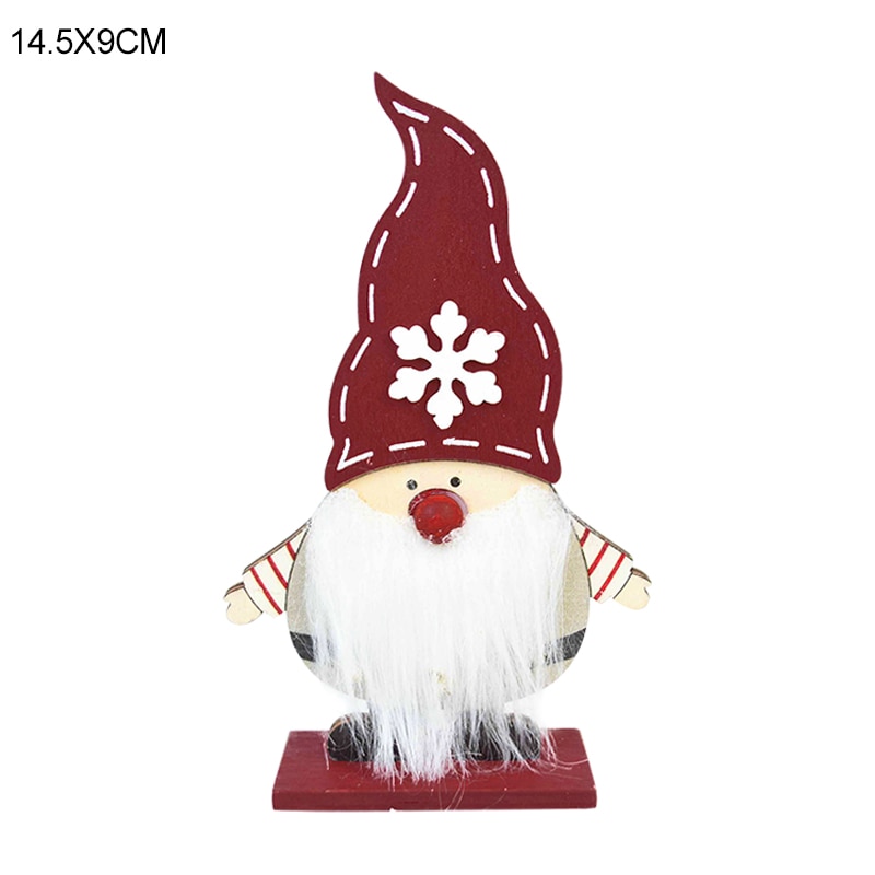 Wooden Reindeer Christmas Decoration DIY Wood Crafts Xmas Ornaments for Christmas Party Home Table Decorations New Year 2020