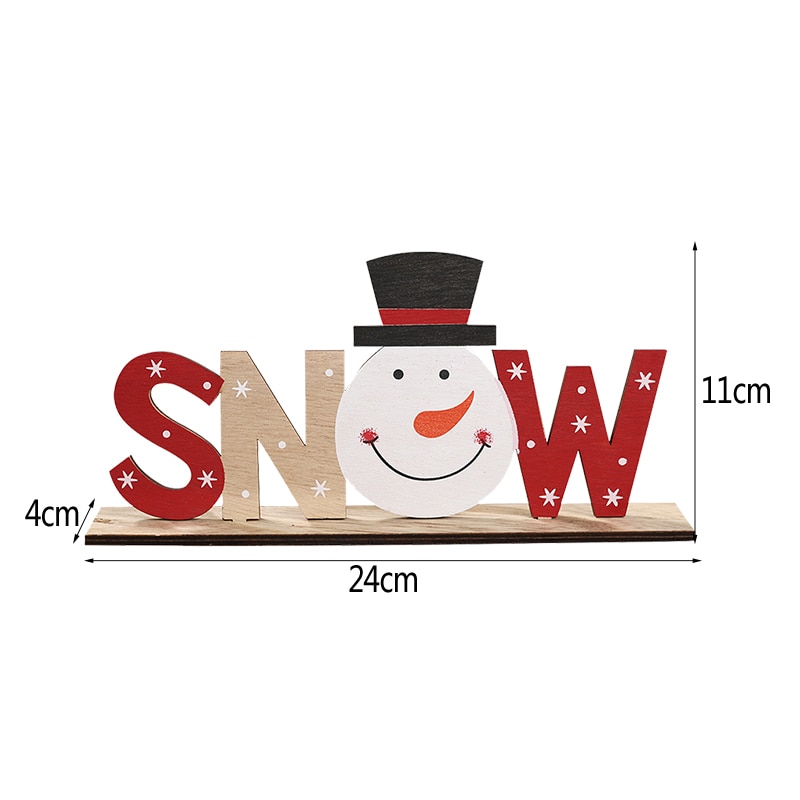 Wooden Reindeer Christmas Decoration DIY Wood Crafts Xmas Ornaments for Christmas Party Home Table Decorations New Year 2020