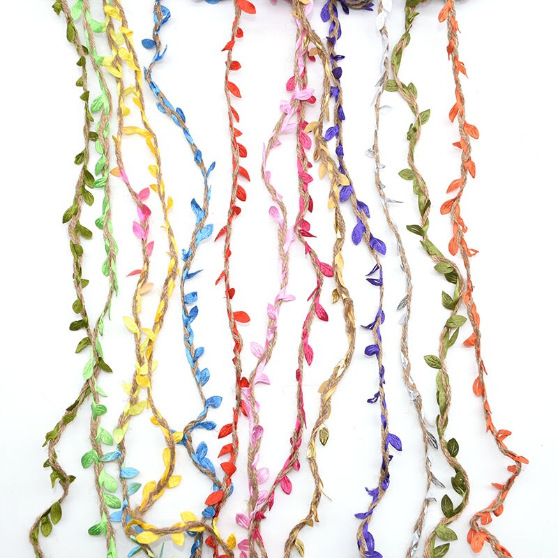 2M 5M Simulation Green Leaves Weaving Hemp Rope DIY Wedding Birthday Wedding Decoration Rattan Gift Bouquet Packaging Rope 5mm 2M 5M Simulation Green Leaves Weaving Hemp Rope DIY Wedding Birthday Wedding Decoration Rattan Gift Bouquet Packaging Rope 5mm