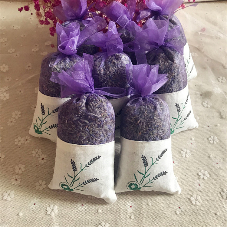Natural Rose flowers Jasmine Lavender Bud Dried Flower Sachet bag Aromatherapy wardrobe desiccant sachet car room Air Refreshing