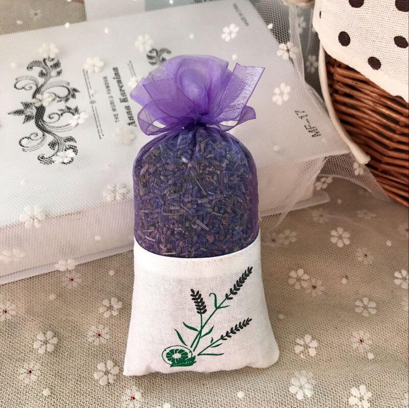 Natural Rose flowers Jasmine Lavender Bud Dried Flower Sachet bag Aromatherapy wardrobe desiccant sachet car room Air Refreshing