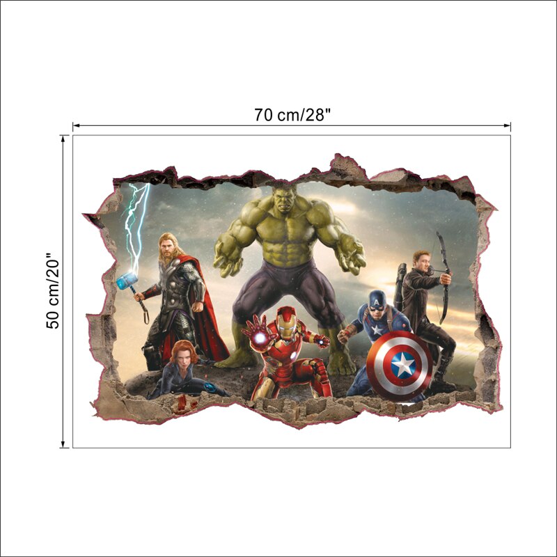 cartoon movie Avengers wall stickers for kids rooms home decor 3d effect decorative wall decals diy mural art pvc posters art cartoon movie Avengers wall stickers for kids rooms home decor 3d effect decorative wall decals diy mural art pvc posters art