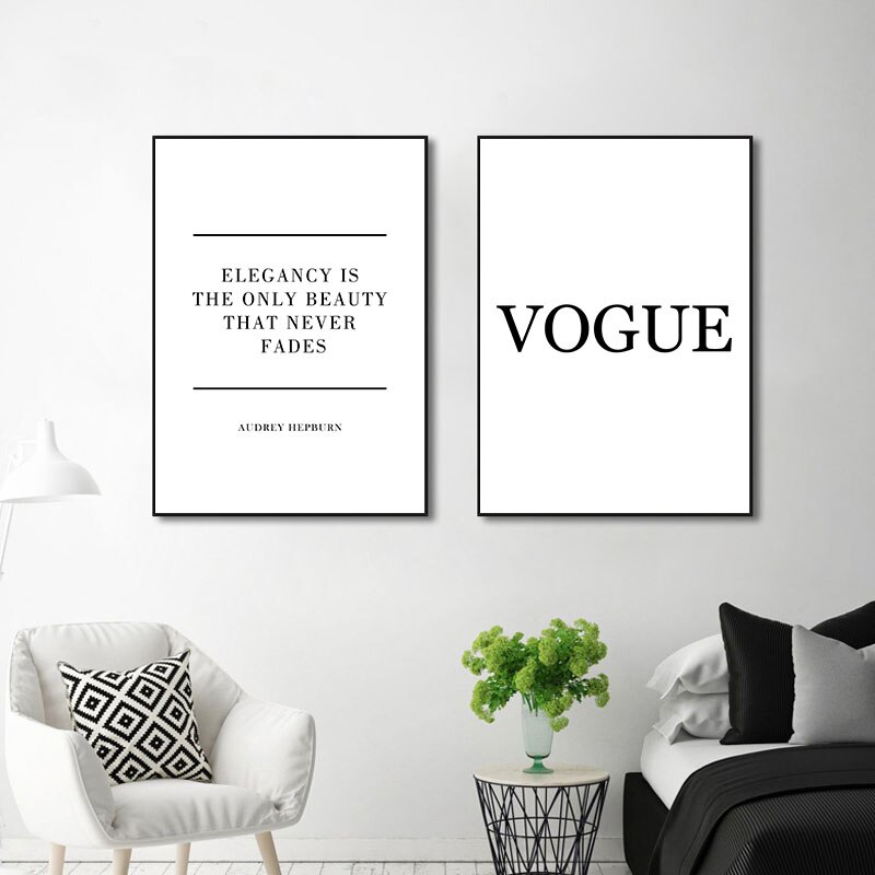 Fashion Flower Woman Poster and Print Coco Quotes Wall Art Canvas Painting Black White Vogue Pictures for Living Room Home Decor Fashion Flower Woman Poster and Print Coco Quotes Wall Art Canvas Painting Black White Vogue Pictures for Living Room Home Decor