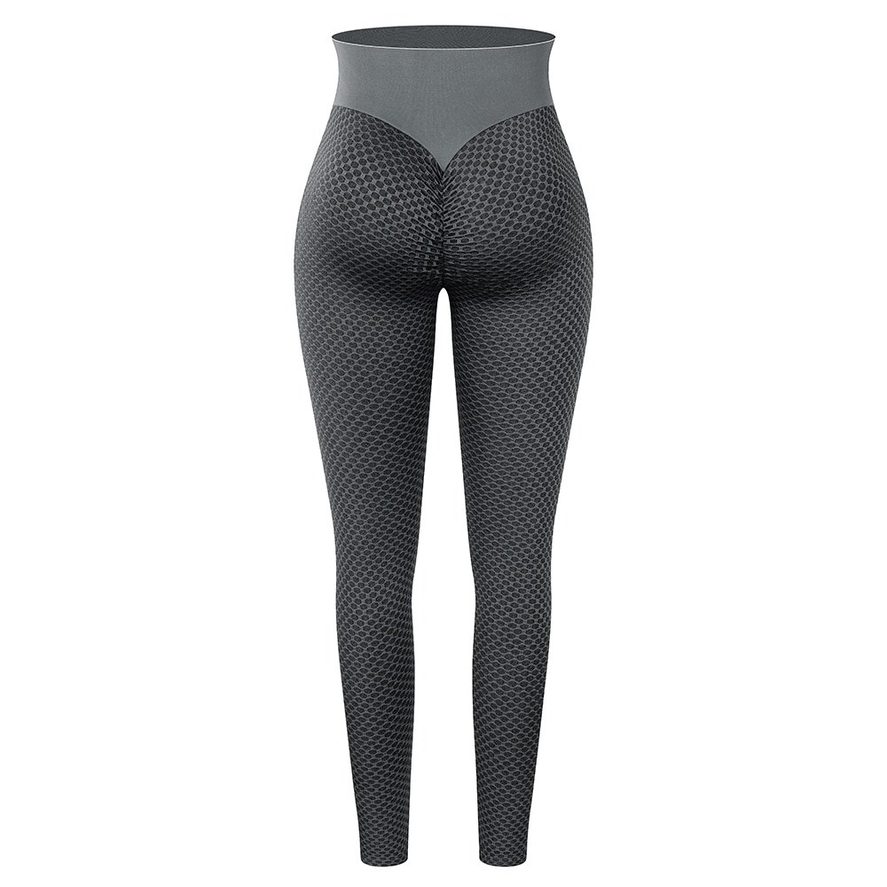 KIWI RATA Women's Ruched Butt Lifting High Waist Yoga Pants Tummy Control Stretchy Workout Leggings Textured Booty Tights