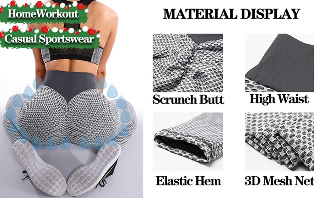 FITTOO Seamless Athletic Gym Leggins Scrunch Butt Leggings Women's Pants Fitness Pants High Waist Workout Breathable Leggins