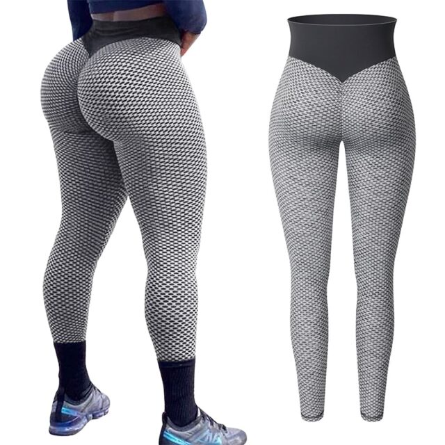 Women High Waist tiktok Leggings Fitness Legging Butt Lift Seamless ...