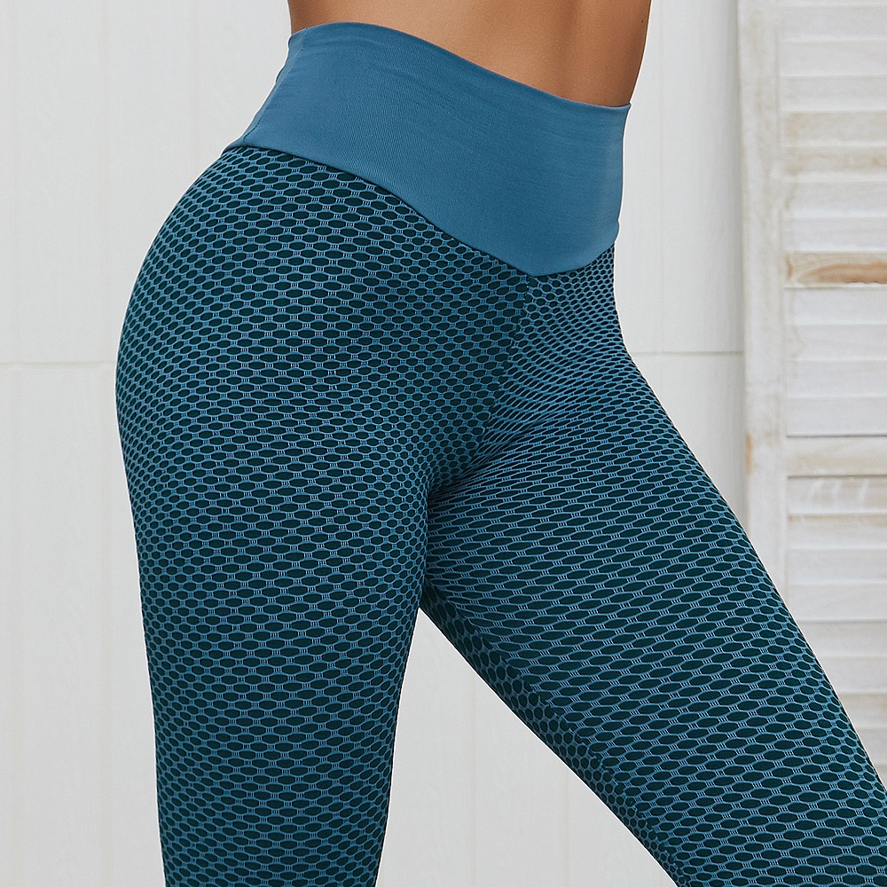 NORMOV Seamless Fitness Women Leggings Fashion Patchwork Print High Waist Elastic Push Up Ankle Length Polyester Leggings