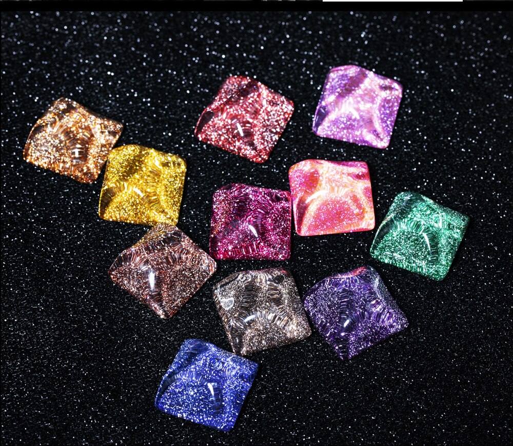 7.3ML UV Gel Nail Polish 24 Colors Sparkle Diamond Glitter Gel Lacquers Bright Long Lasting Varnish Nail Art Tool Top Base Coat