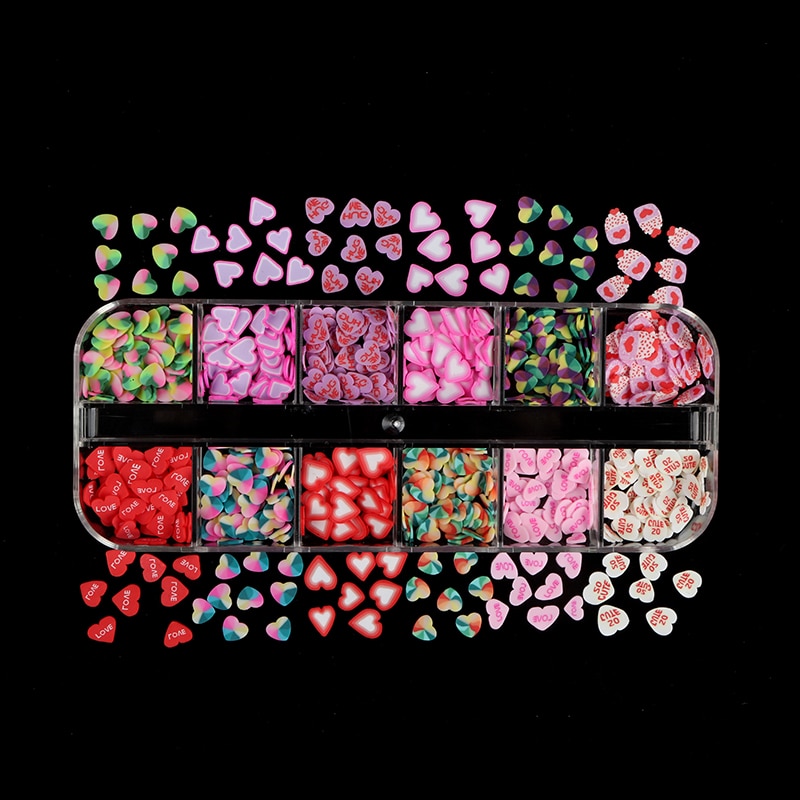 Fluorescence Butterfly Heart Fruits Various Shapes Nail Art Glitter Flakes 3D colourful Sequins Polish Manicure Nail Decoration