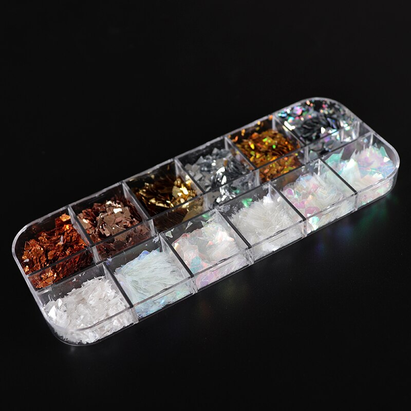 Fluorescence Butterfly Heart Fruits Various Shapes Nail Art Glitter Flakes 3D colourful Sequins Polish Manicure Nail Decoration