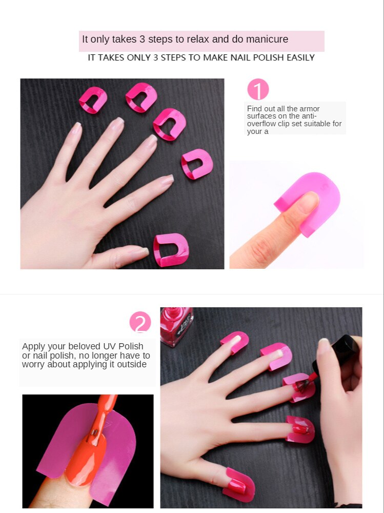 White ABS Double Layer French Powder Box Recycled Nail Powder Storage Box Portable Infiltration Powder Container Nail Tool D302