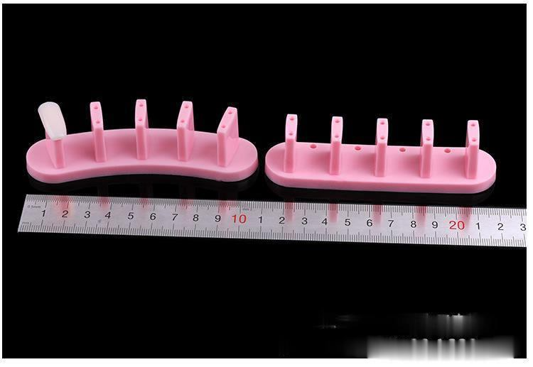 White ABS Double Layer French Powder Box Recycled Nail Powder Storage Box Portable Infiltration Powder Container Nail Tool D302