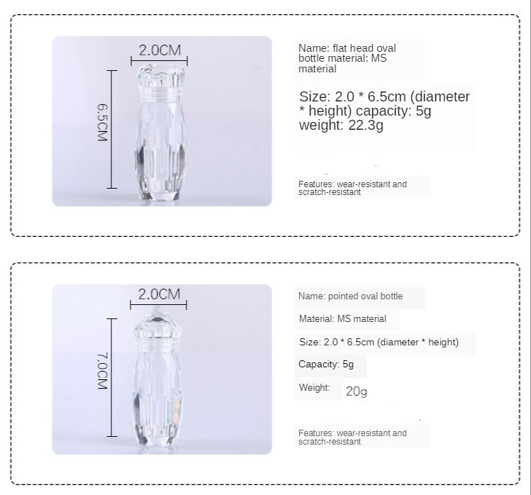 White ABS Double Layer French Powder Box Recycled Nail Powder Storage Box Portable Infiltration Powder Container Nail Tool D302