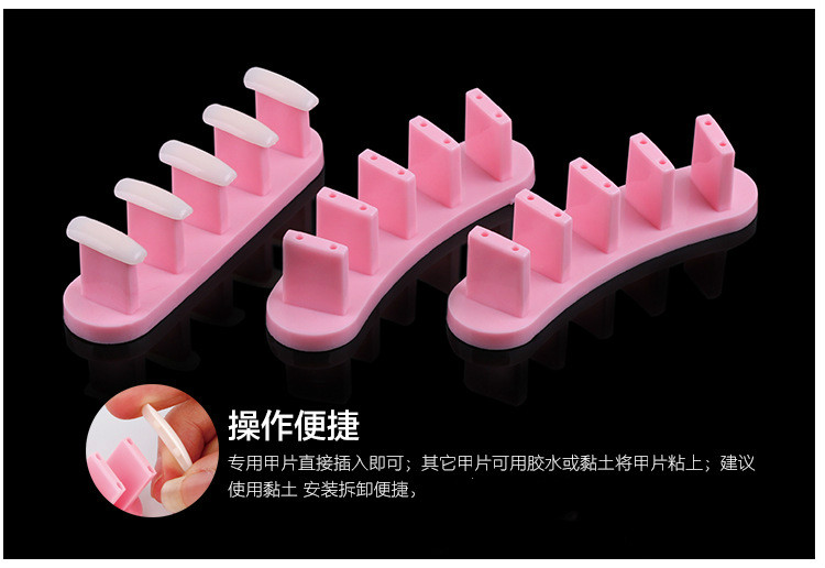 White ABS Double Layer French Powder Box Recycled Nail Powder Storage Box Portable Infiltration Powder Container Nail Tool D302