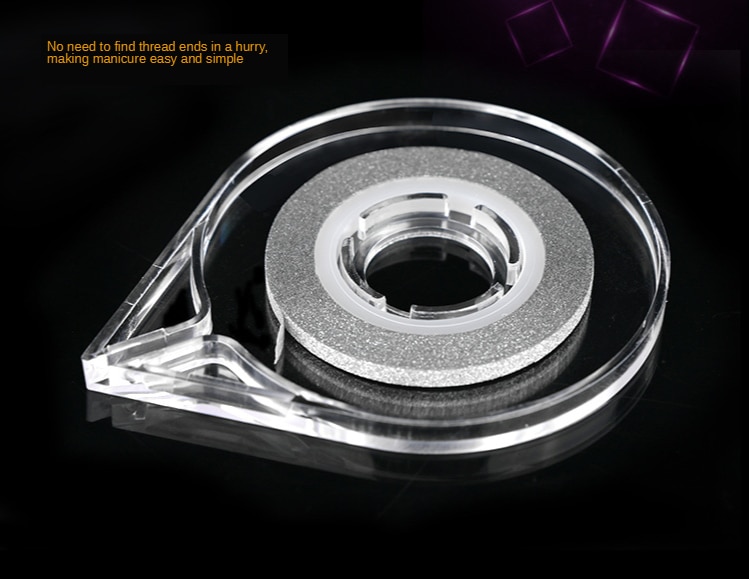 White ABS Double Layer French Powder Box Recycled Nail Powder Storage Box Portable Infiltration Powder Container Nail Tool D302