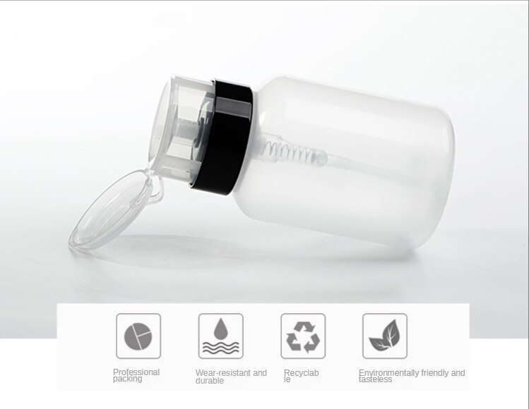 White ABS Double Layer French Powder Box Recycled Nail Powder Storage Box Portable Infiltration Powder Container Nail Tool D302