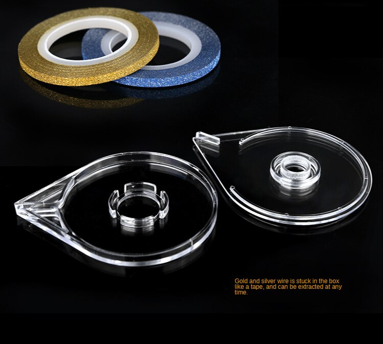 White ABS Double Layer French Powder Box Recycled Nail Powder Storage Box Portable Infiltration Powder Container Nail Tool D302