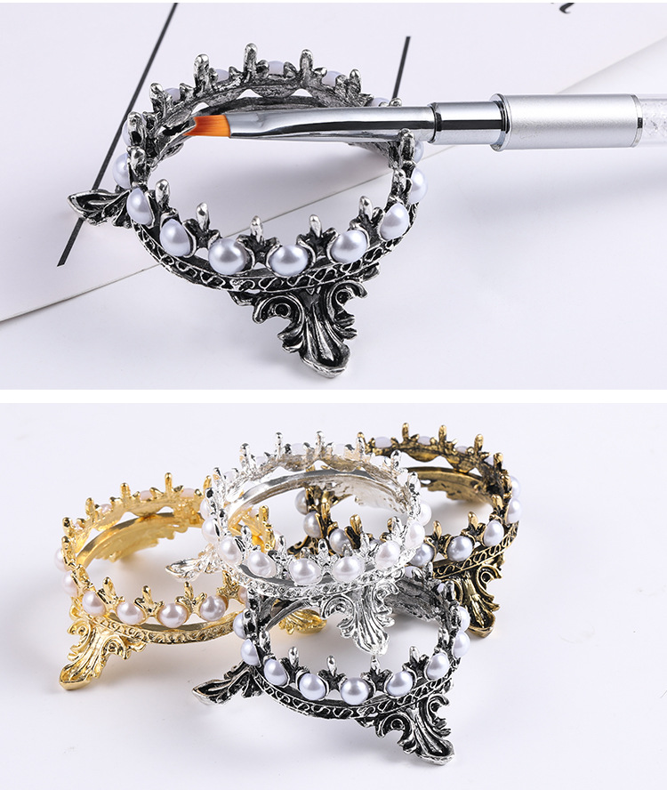 White ABS Double Layer French Powder Box Recycled Nail Powder Storage Box Portable Infiltration Powder Container Nail Tool D302