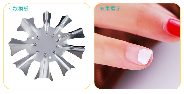White ABS Double Layer French Powder Box Recycled Nail Powder Storage Box Portable Infiltration Powder Container Nail Tool D302