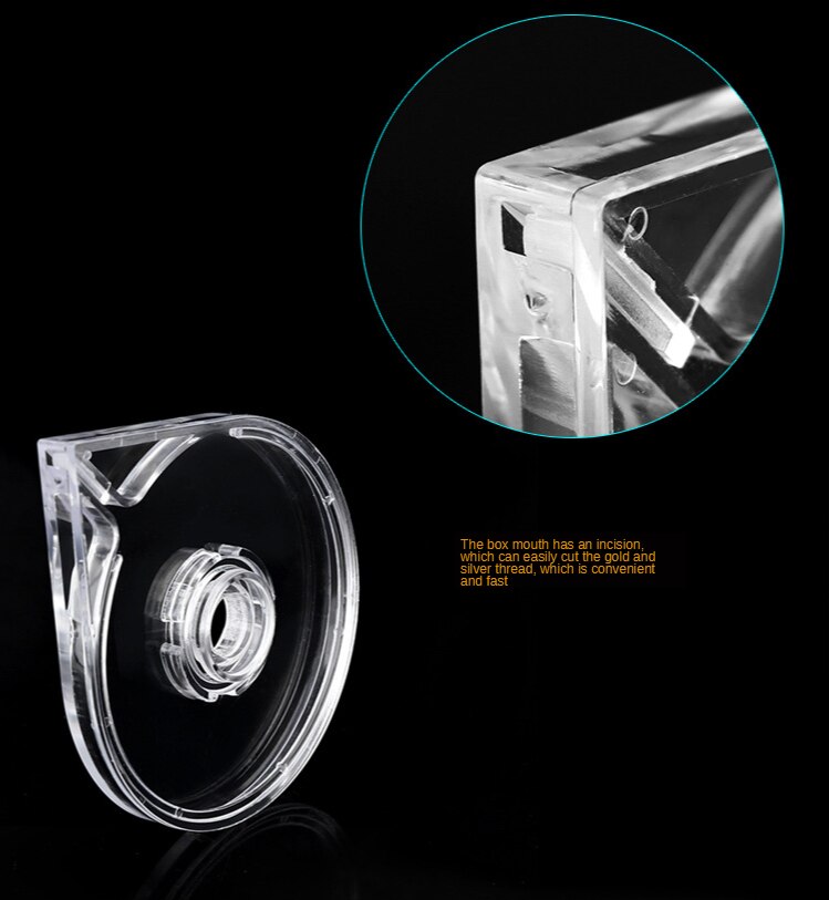 White ABS Double Layer French Powder Box Recycled Nail Powder Storage Box Portable Infiltration Powder Container Nail Tool D302