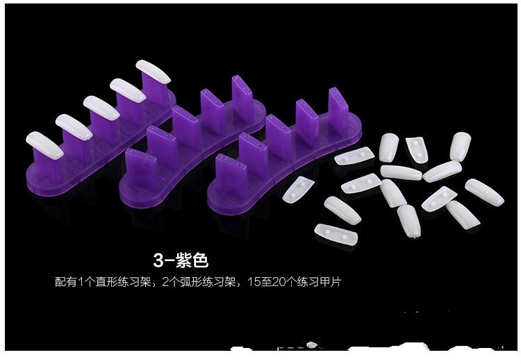 White ABS Double Layer French Powder Box Recycled Nail Powder Storage Box Portable Infiltration Powder Container Nail Tool D302