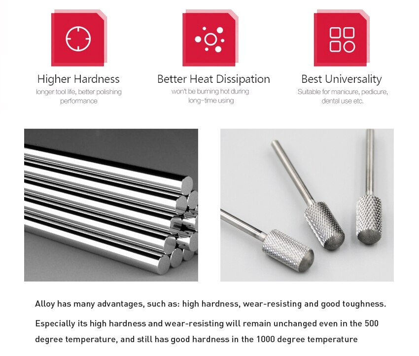 Nail Drill Bit Carbide Milling Cutters Nail Art Tool for Electric Manicure Nail Drill Machine Nails Accessories Remove gel tools