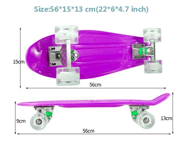 Jusenda 22inch Fish Board Mini Cruiser Skateboard Children Scooter Longboard Skate Boards Retro Penny Board Wheel Truck Bearings Jusenda 22inch Fish Board Mini Cruiser Skateboard Children Scooter Longboard Skate Boards Retro Penny Board Wheel Truck Bearings