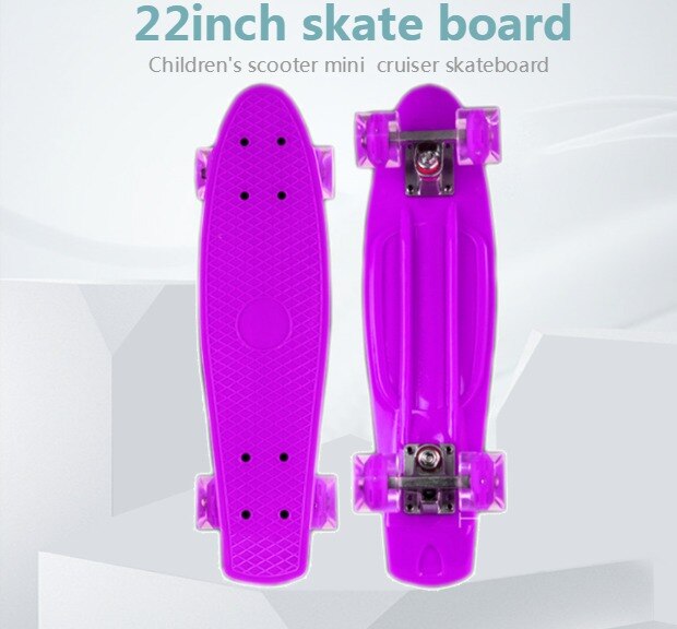 Jusenda 22inch Fish Board Mini Cruiser Skateboard Children Scooter Longboard Skate Boards Retro Penny Board Wheel Truck Bearings Jusenda 22inch Fish Board Mini Cruiser Skateboard Children Scooter Longboard Skate Boards Retro Penny Board Wheel Truck Bearings
