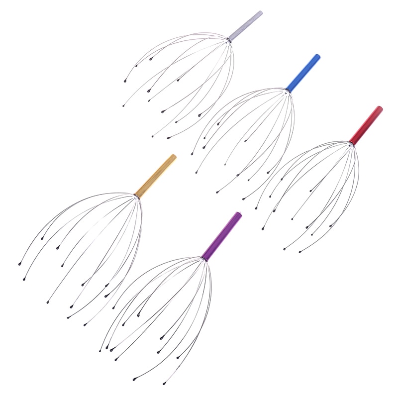 Head Relax Massager Healing Neck Claw Massage Anti-stress Pain Relief Octopus Scalp Relax Spa Headache Stimulate Blood Circulate