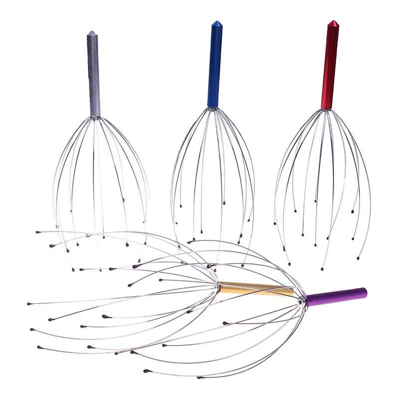 Head Relax Massager Healing Neck Claw Massage Anti-stress Pain Relief Octopus Scalp Relax Spa Headache Stimulate Blood Circulate